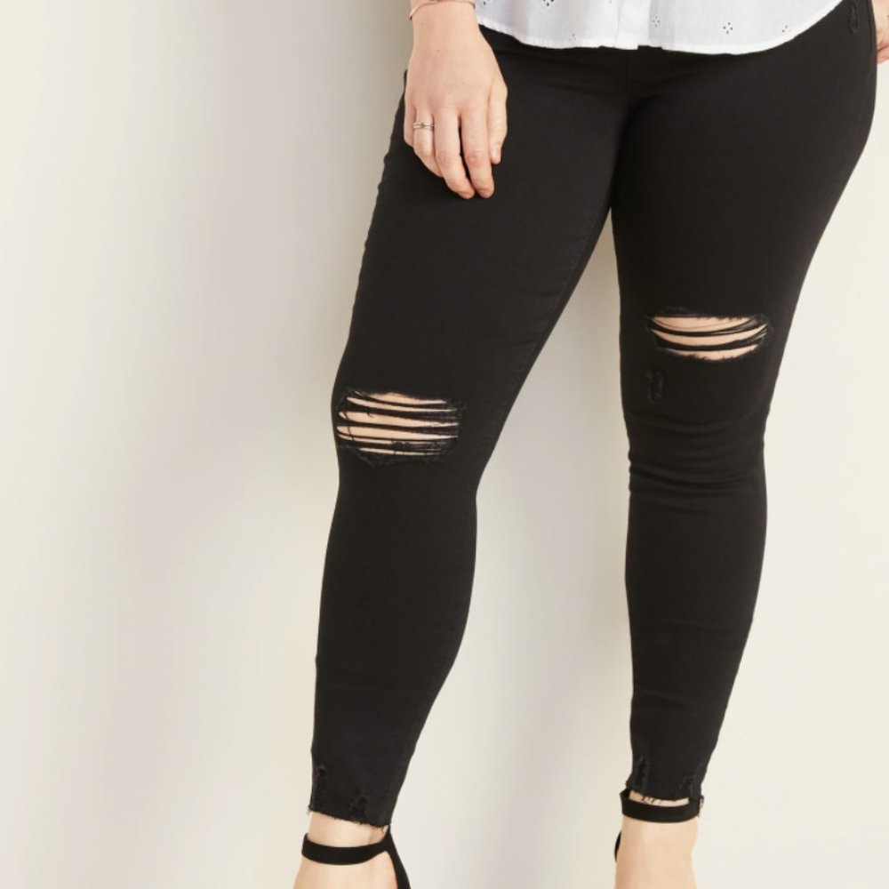 Black Ripped Jeans - Picture 2 of 2